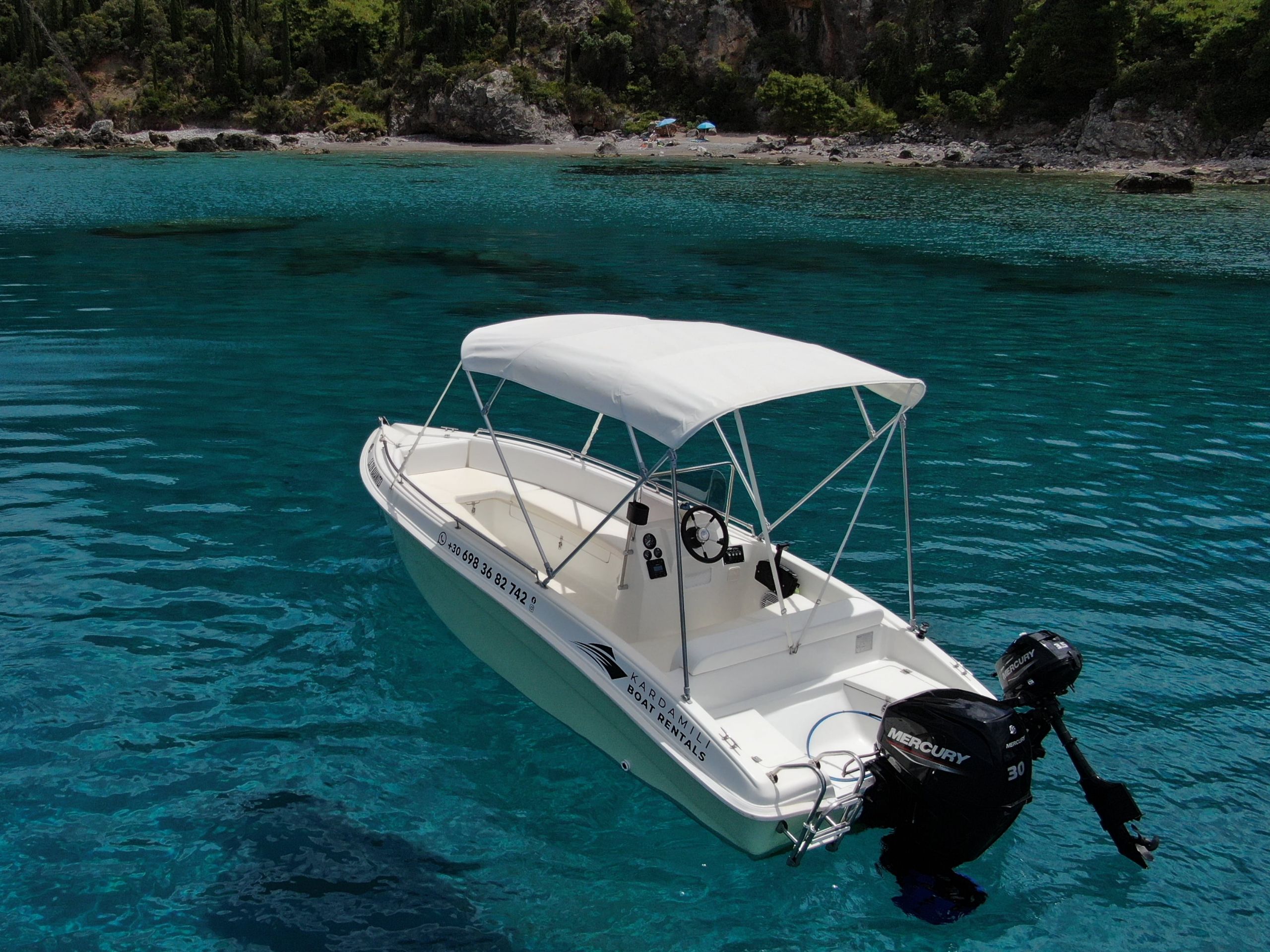 Kalamitsi Boat of Kardamili Boat Rentals Mani